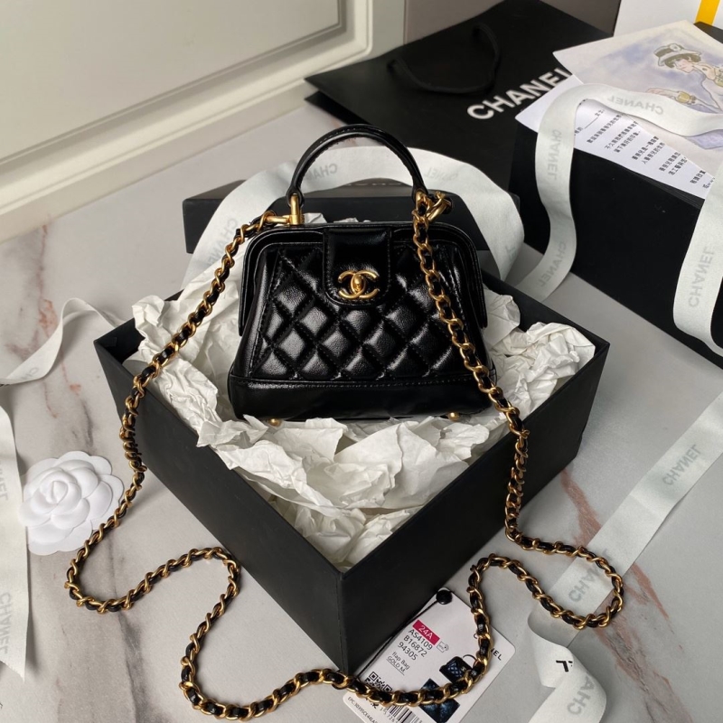 Ch*el top handle bags
